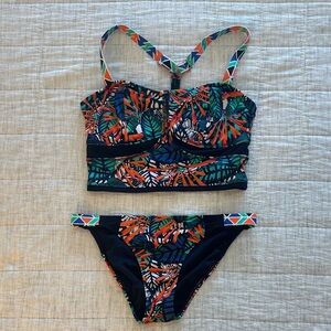 Athleta Multicolor Patterned Bikini